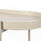 WHITE LABEL LIVING Amaya konsolbord, m. 1 hylde - beige MDF/metal (85x39)