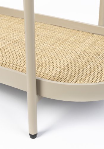 WHITE LABEL LIVING Amaya konsolbord, m. 1 hylde - beige MDF/metal (85x39)