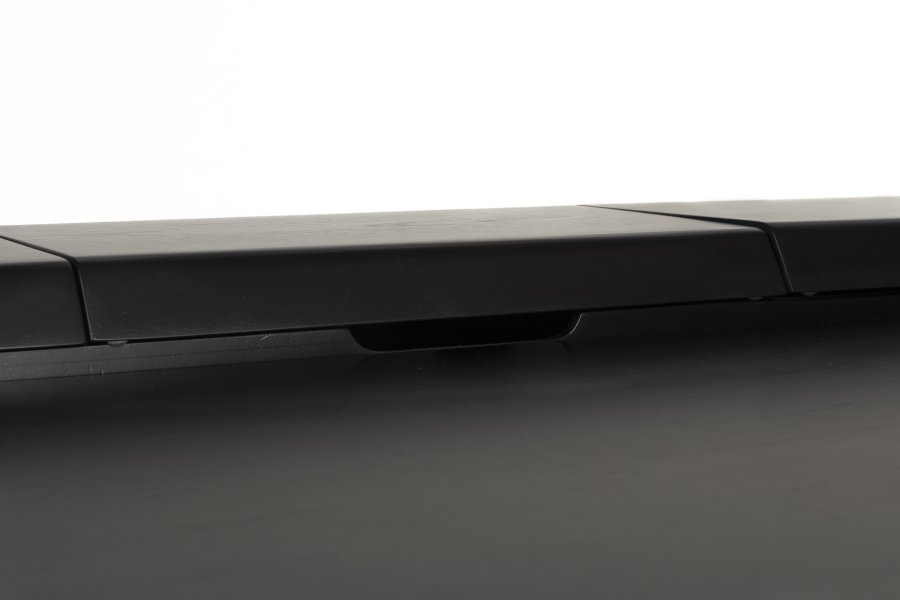 ZUIVER Kaat skrivebord, m. 2 skuffer - sort egefinér og asketr (120x70)