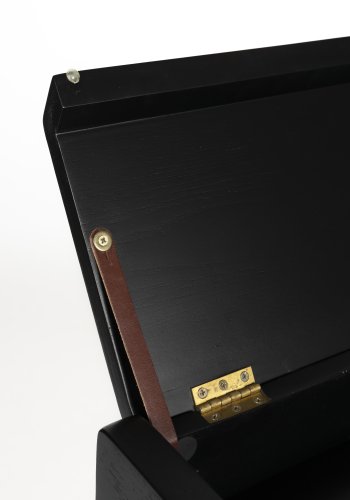 ZUIVER Kaat skrivebord, m. 2 skuffer - sort egefinér og asketr (120x70)