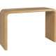 ZUIVER Brave konsolbord, rektangulr - natur egetrsfinér og gummitr (128x38)