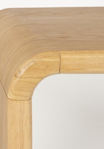 ZUIVER Brave konsolbord, rektangulr - natur egetrsfinér og gummitr (128x38)