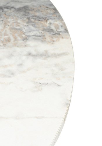 NORDVÄRK Harmoni sofabord, rund - Fressia marmor melamin (80)