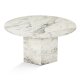 NORDVÄRK Nova sofabord, rund - Fressia marmor melamin (80)