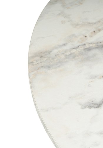 NORDVÄRK Nova sofabord, rund - Fressia marmor melamin (80)