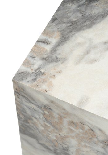 NORDVÄRK Fressia sidebord, kvadratisk - Fressia marmor melamin (45x45)