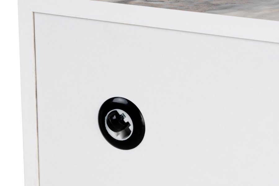 NORDVÄRK Prizma sofabord, kvadratisk - Fressia marmor melamin (90x90)