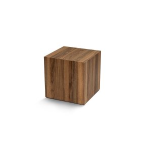 NORDVÄRK Walnut sidebord, kvadratisk - valnd melamin (45x45)