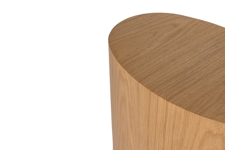 NORDVÄRK Elipse sidebord, oval - natur egefinér (st med 2)