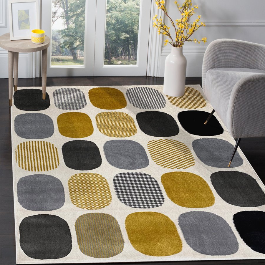 TEPPI HE679 Hall gulvtppe, rektangulr - multifarvet polypropylen (80x150)