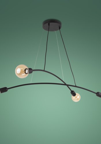 TK Helix loftlampe - sort metal