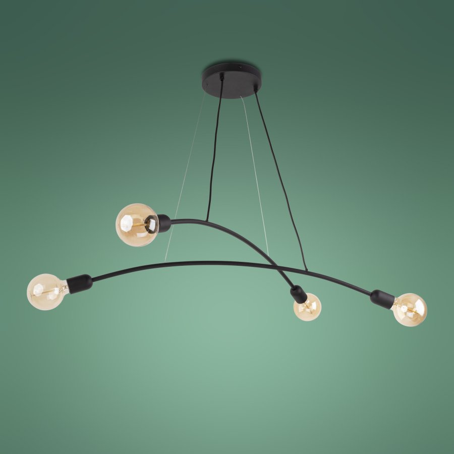 TK Helix loftlampe - sort metal