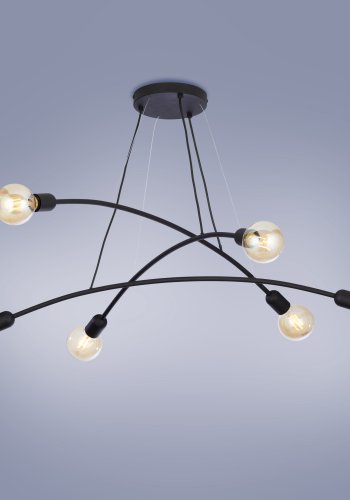 TK Helix loftlampe - sort metal