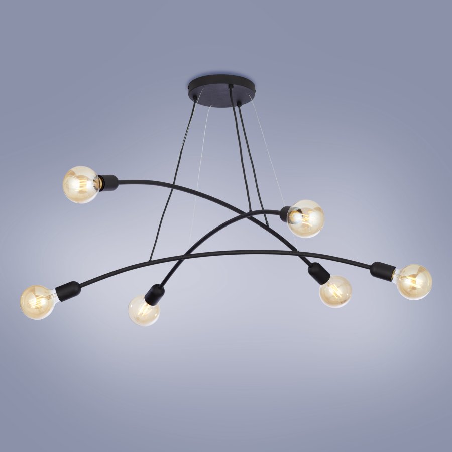 TK Helix loftlampe - sort metal