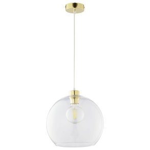 TK Cubus loftlampe - klar glas og sort metal