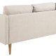 ACT NORDIC Milly 2 pers. sofa med chaiselong, vendbar - beige stof og natur gummitr
