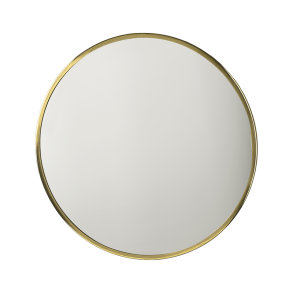 VILLA COLLECTION Vardo vgspejl, rund - spejlglas og messing jern(80)
