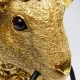 KARE DESIGN Animal Flower Sheep bordlampe - guld polyresin