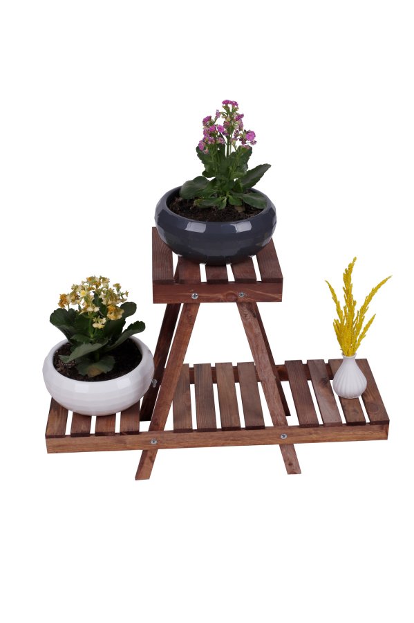 NORDVÄRK 212-Ka Jardiniere udendrs blomsterstander - valnddefarvet tr