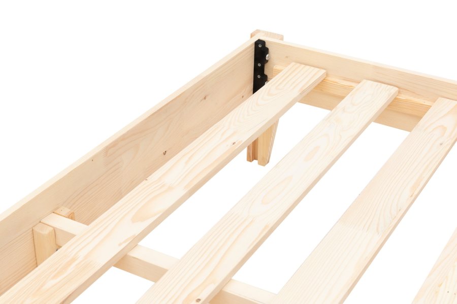 NORDVÄRK Galaksi 200 sengeramme, m. lamelbund - natur grantr og fyrretr (90x200)