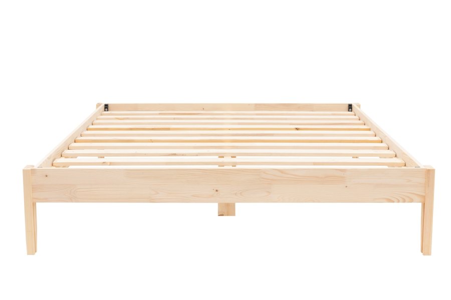 NORDVÄRK Galaksi 180 sengeramme, m. lamelbund - natur grantr og fyrretr (180x200)