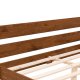 NORDVÄRK Venus 100 sengeramme, m. sengegavl og lamelbund - valndfarvet grantr/fyrretr (100x200)