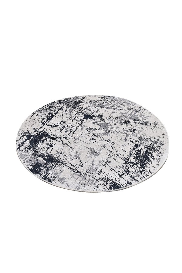 TEPPI Kenzo gulvtppe, m. mnster, rund - multifarvet polyester (200)