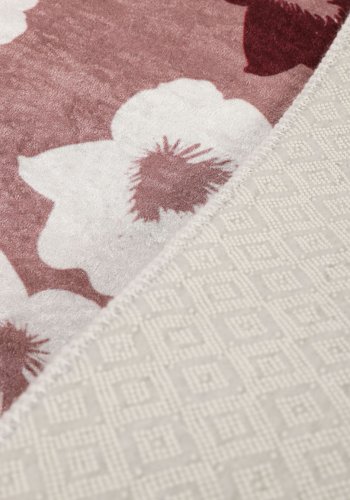 TEPPI Wall gulvtppe, m. mnster, rektangulr - multifarvet polyester (120x180)