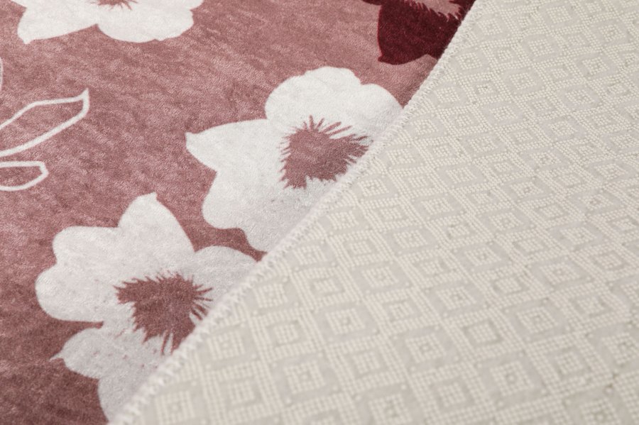 TEPPI Wall gulvtppe, m. mnster, rektangulr - multifarvet polyester (120x180)