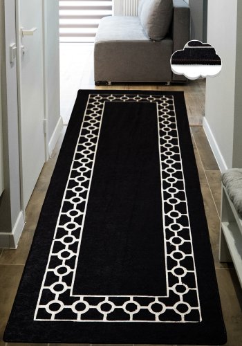 TEPPI Bague Hall gulvtppe, m. mnster, rektangulr - multifarvet polyester (100x200)