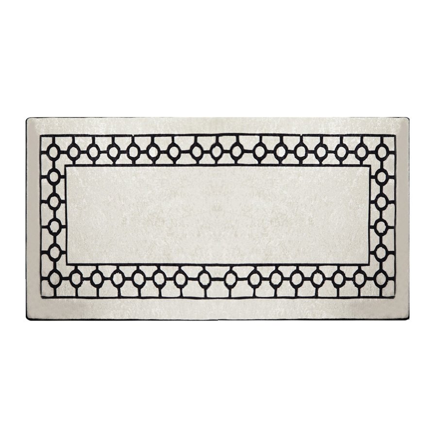 TEPPI Bague Hall gulvtppe, m. mnster, rektangulr - multifarvet polyester (80x200)