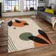 TEPPI ASR gulvtppe, m. mnster, rektangulr - multifarvet polyester (160x230)
