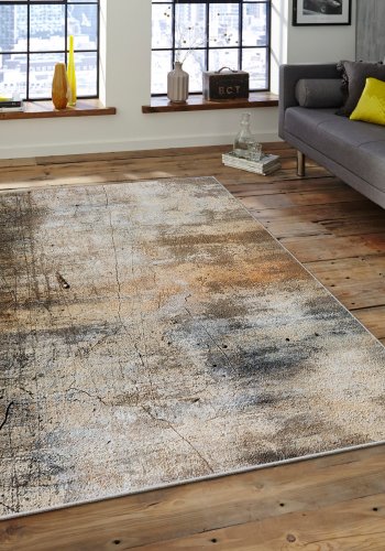 TEPPI ASR gulvtppe, m. mnster, rektangulr - multifarvet polyester (180x280)