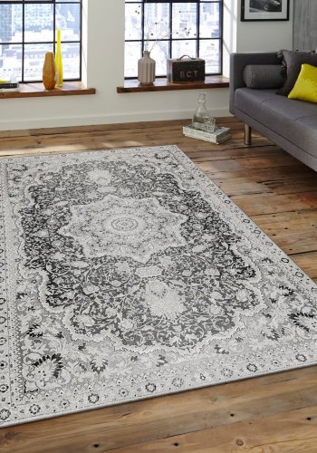 TEPPI ASR gulvtppe, m. mnster, rektangulr - multifarvet polyester (160x230)