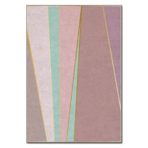 TEPPI ASR gulvtppe, m. mnster, rektangulr - multifarvet polyester (120x180)