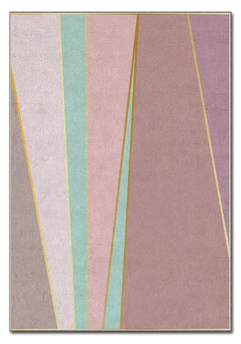 TEPPI ASR gulvtppe, m. mnster, rektangulr - multifarvet polyester (120x180)