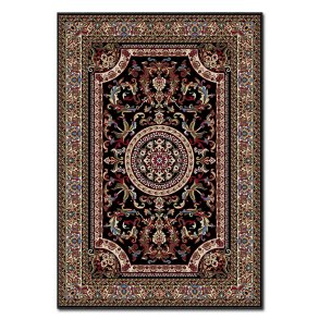 TEPPI ASR gulvtppe, m. mnster, rektangulr - multifarvet polyester (160x230)