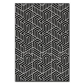 TEPPI ASR gulvtppe, m. mnster, rektangulr - multifarvet polyester (160x230)