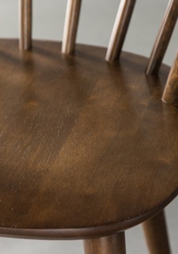 VENTURE DESIGN Bobby spisebordsstol, m. armln - mocca gummitr