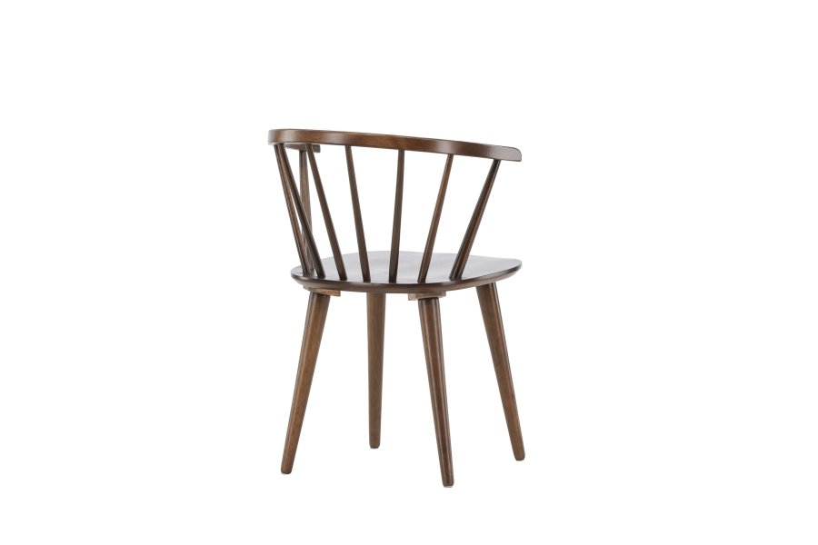 VENTURE DESIGN Bobby spisebordsstol, m. armln - mocca gummitr