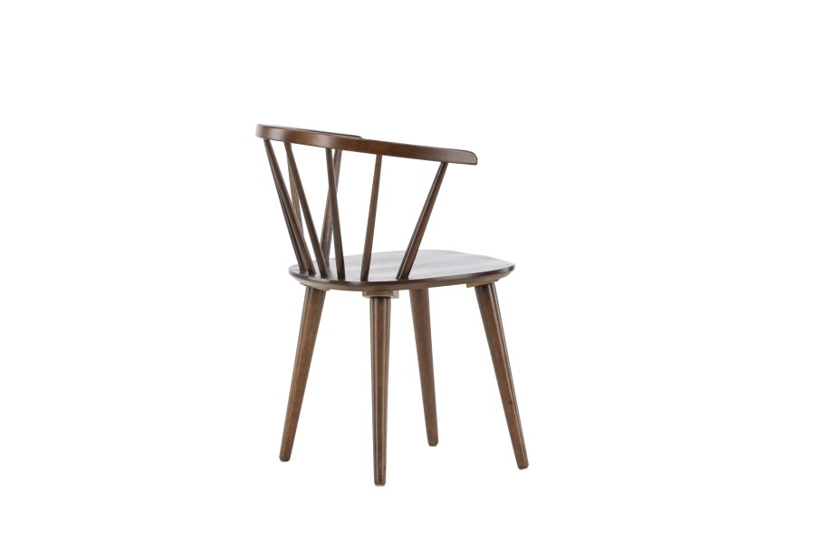 VENTURE DESIGN Bobby spisebordsstol, m. armln - mocca gummitr