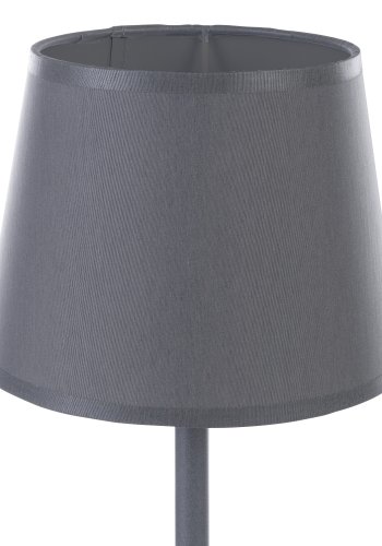 TK Maja bordlampe - gr stof og gr metal