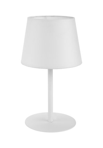 TK Maja bordlampe - hvid stof og hvid metal