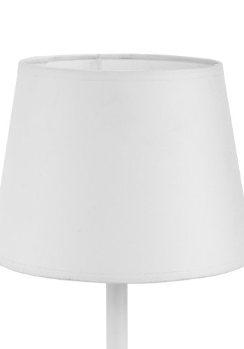 TK Maja bordlampe - hvid stof og hvid metal