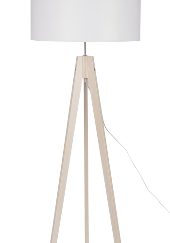  TK Dove brnelampe - hvid stof og natur tr