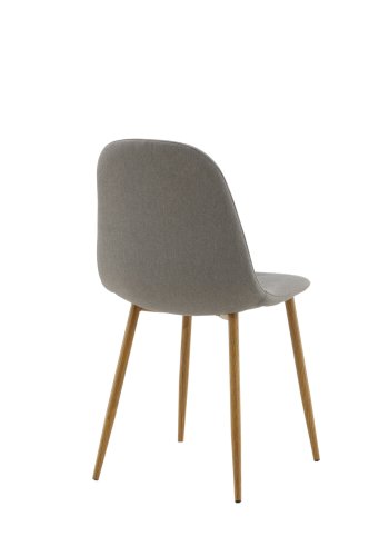 VENTURE DESIGN Polar spisebordsstol - gr polyester og egelook stl