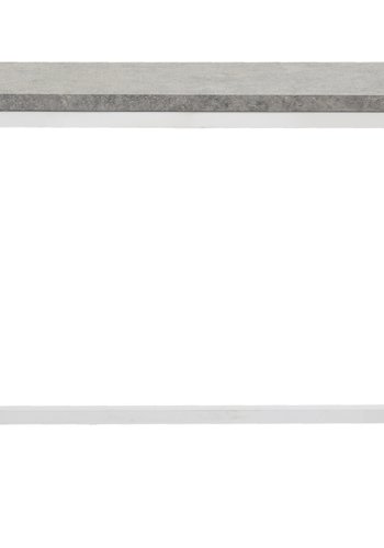 VENTURE DESIGN Rise sidebord, rektangulr - betongr papirlaminat og hvid stl (110x30)