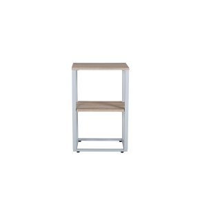 VENTURE DESIGN Rise sidebord, m. 1 hylde - natur askepapirlaminat og gr stl (45x30)