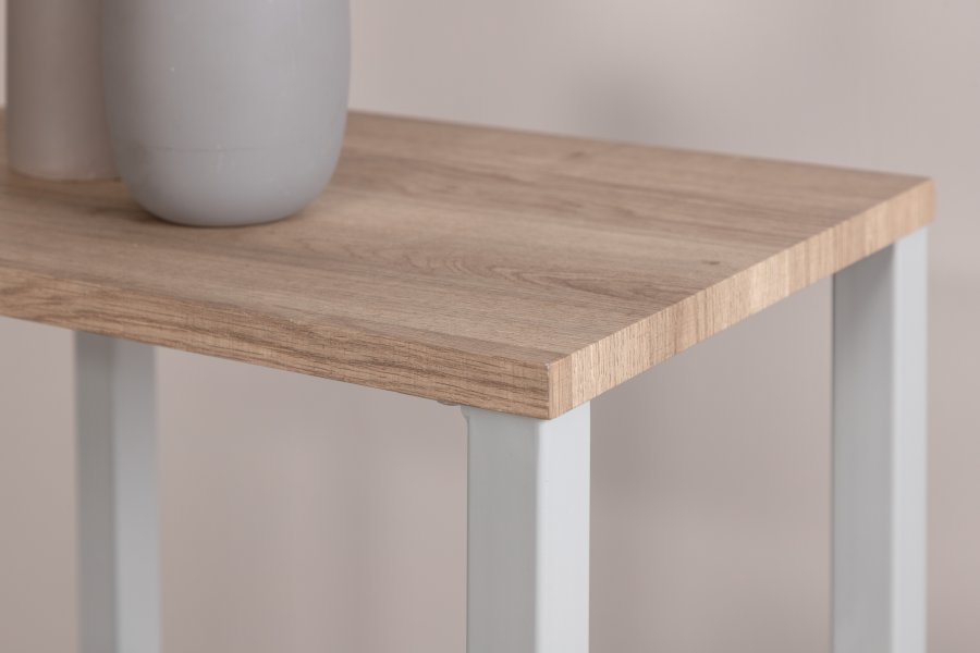 VENTURE DESIGN Rise sidebord, m. 1 hylde - natur askepapirlaminat og gr stl (45x30)