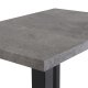 VENTURE DESIGN Rise sidebord, m. 1 hylde - betongr papirlaminat og sort stl (45x30)